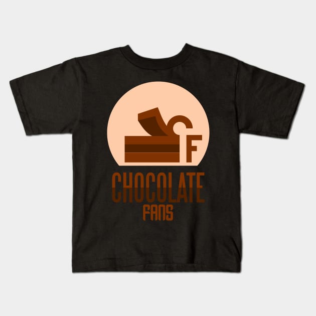 chocolate fans Kids T-Shirt by taniplusshop